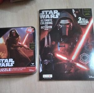 Star wars Puzzle and color book